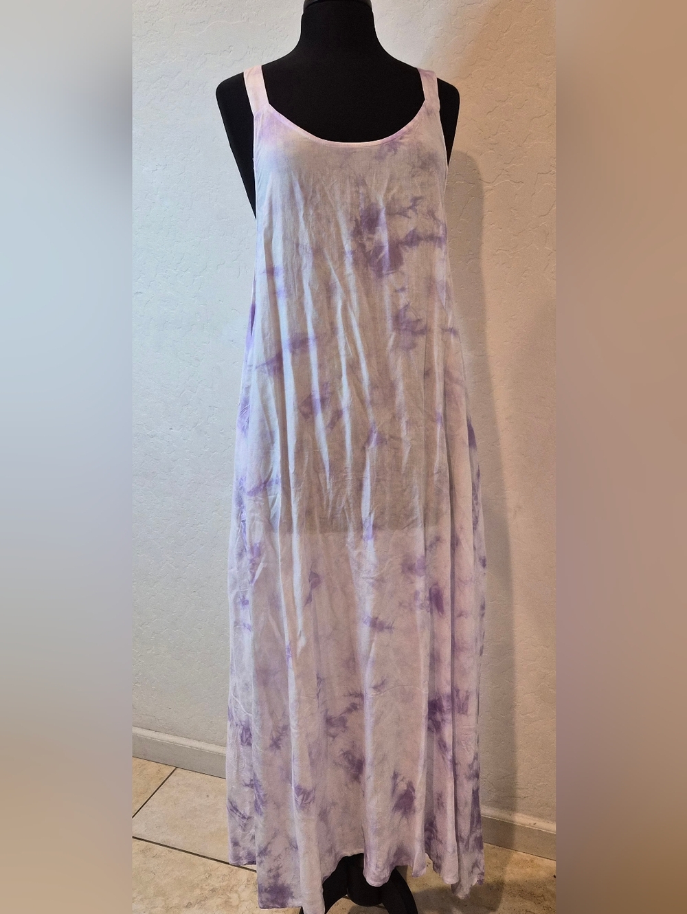 Exist Lavender Tie-Dye Maxi Dress #0057